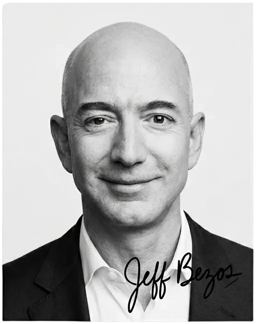Foto Jeff Bezos Firmada