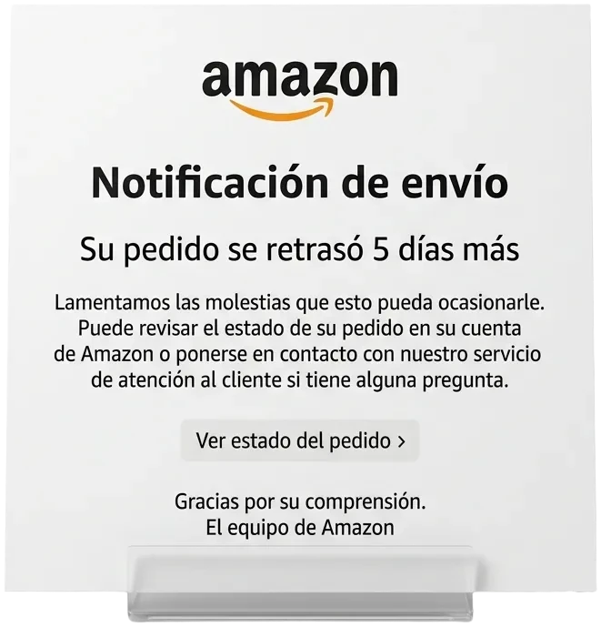Notificación De Envio Atrasado