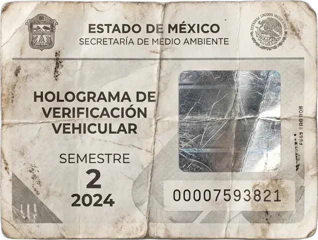 Holograma de Verificación Vencido