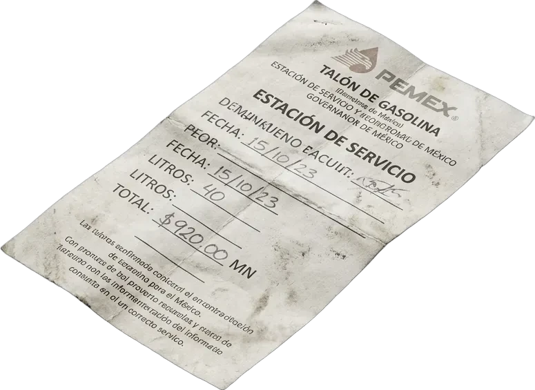 Talón de Gasolina