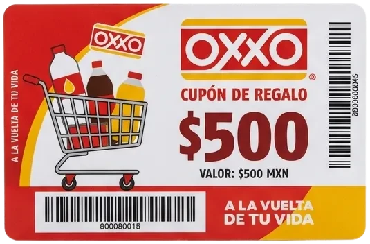 Cupón $500 Oxxo