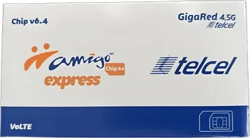 Chip Telcel Amigo 79 $50 de saldo