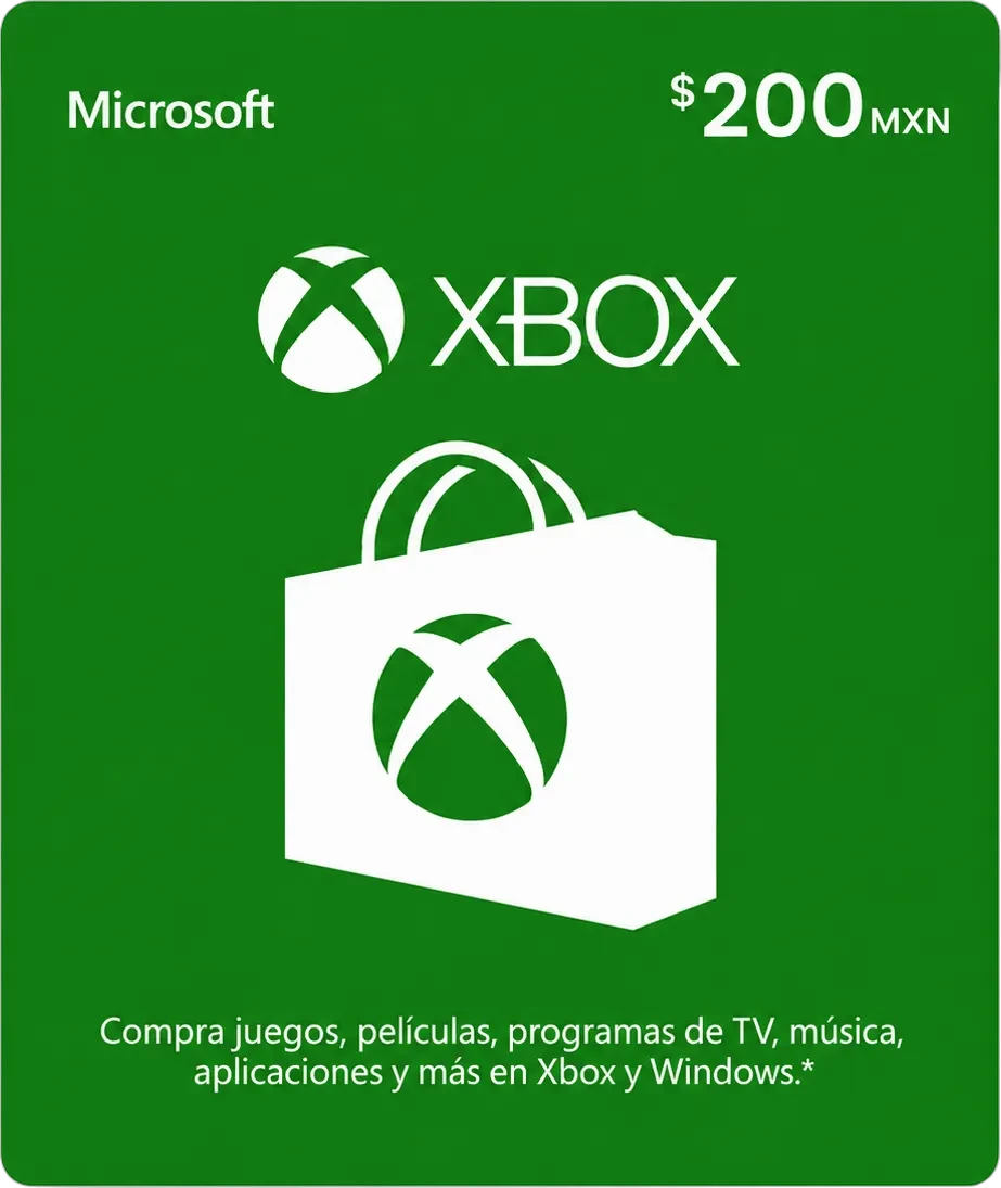 Tarjeta Xbox $200