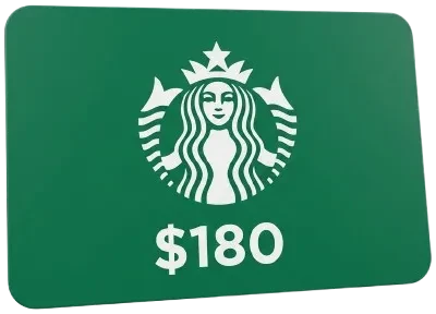 Vale Starbucks $180