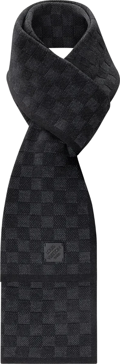 Bufanda LV Damier de Lana