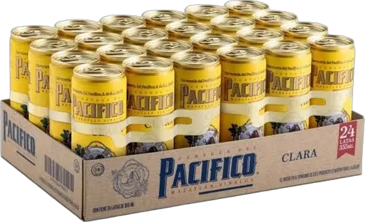 Cartón Cerveza Pacífico Clara 24 Latas