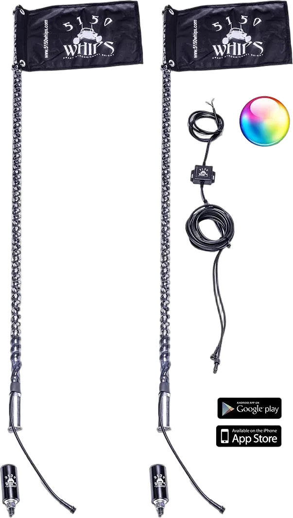 Par de Whips LED 5150