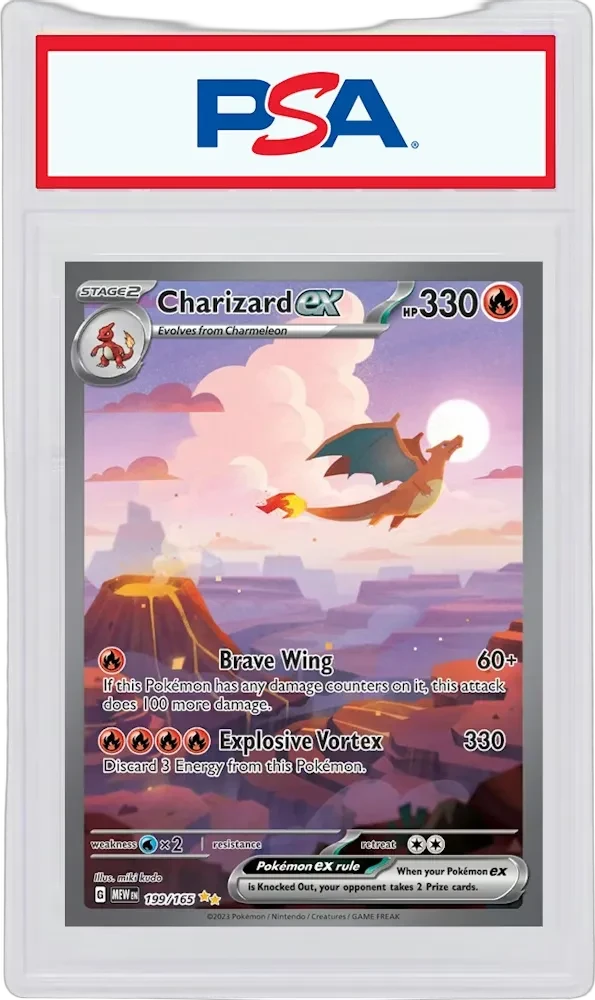 Charizard ex SIR 199/165 Pokémon 151 PSA 10