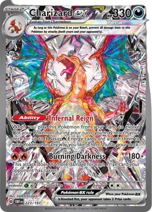 Charizard ex SIR 223/197 Obsidian Flames