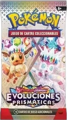 Envoltura vacía de sobre Prismatic Evolutions