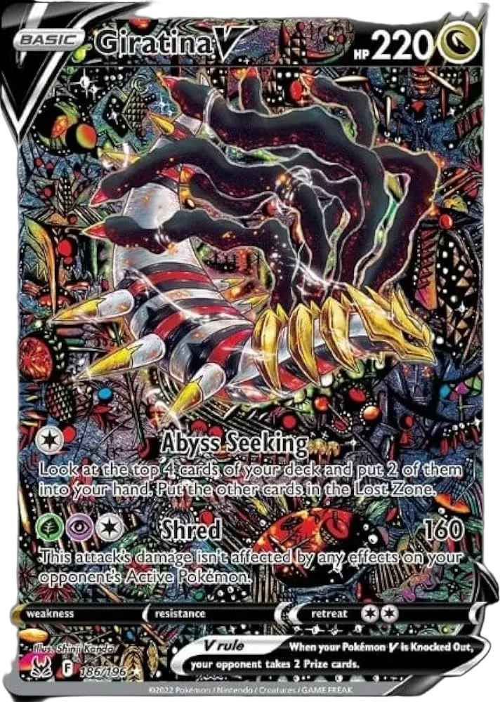 Giratina V Alt Art 186/196 Lost Origin