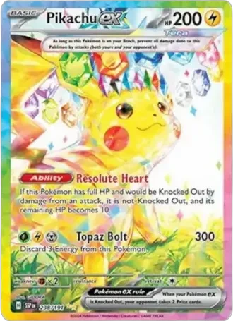Pikachu ex SIR 238/191 Surging Sparks