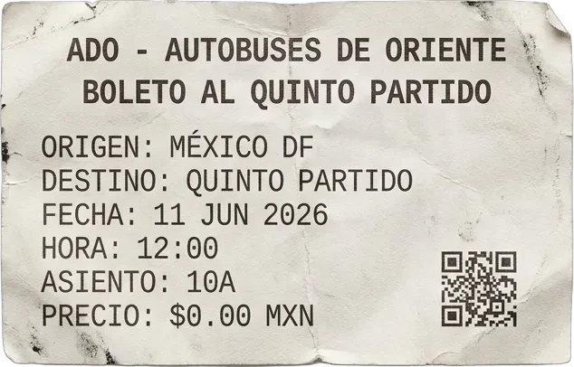 Boleto de Autobus