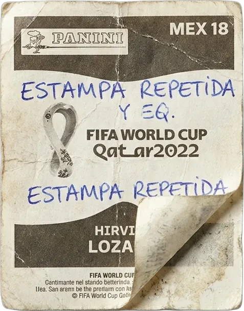 Estampa Panini Repetida