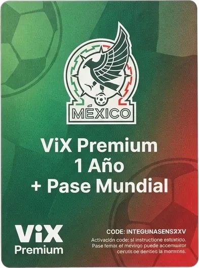 ViX Premium 1 Año + Pase Mundial