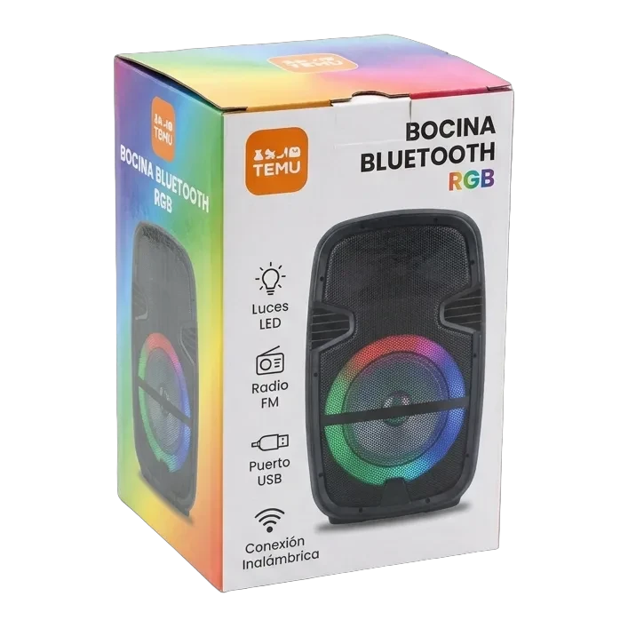 Bocina Bluetooth RGB