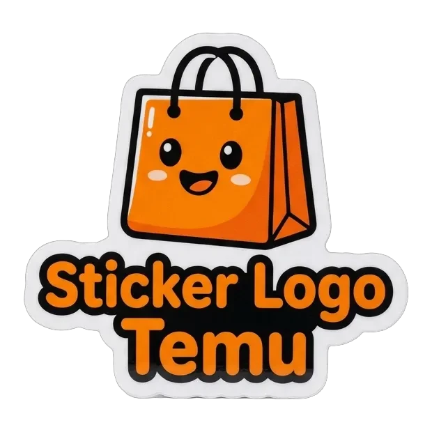 Sticker Logo Temu
