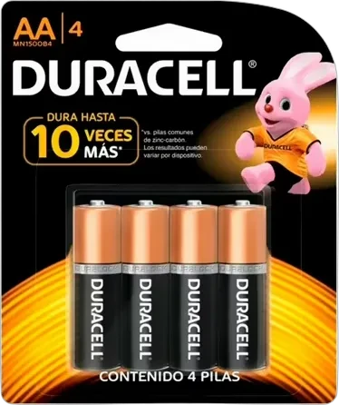 Pilas Duracell AA (4 pack)